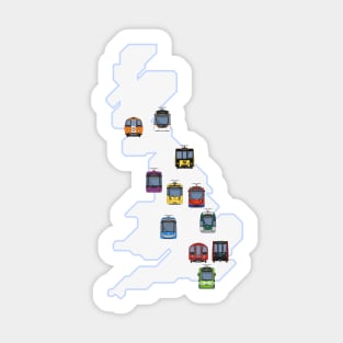 Metro and Light Rail of Britain (Geographic) Sticker